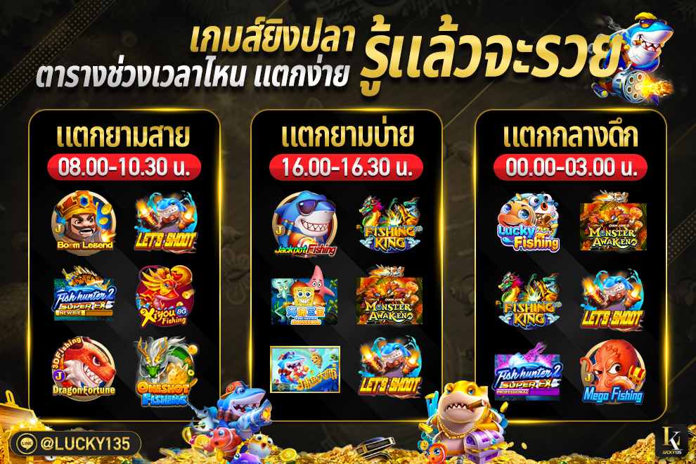 ยิงปลา ช่วงไหนแตกง่าย